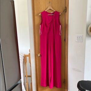 Elegant Pink Sleeveless Jumpsuit